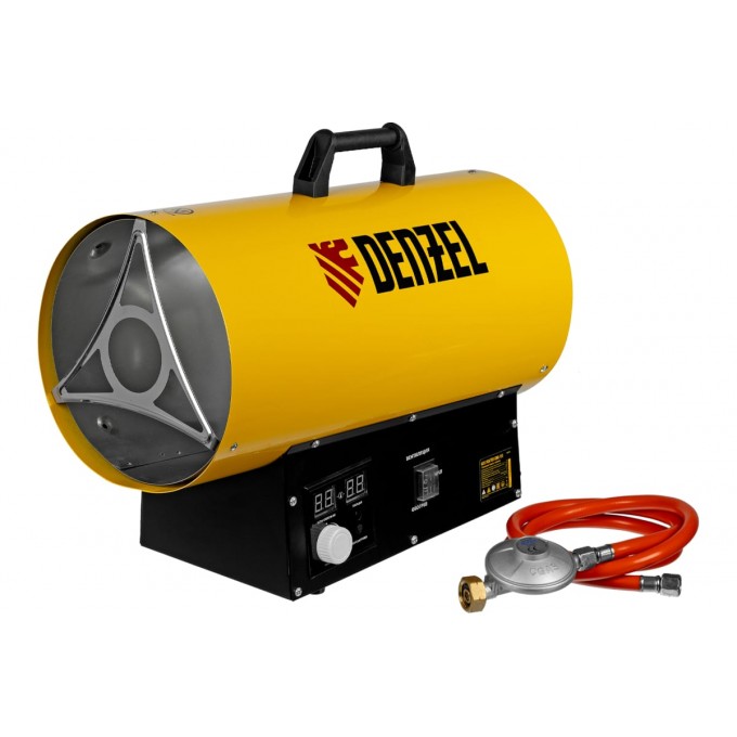Газовая тепловая пушка DENZEL GHG-15i, 15 кВт цифровой термостат, пропан-бутан 10608084
