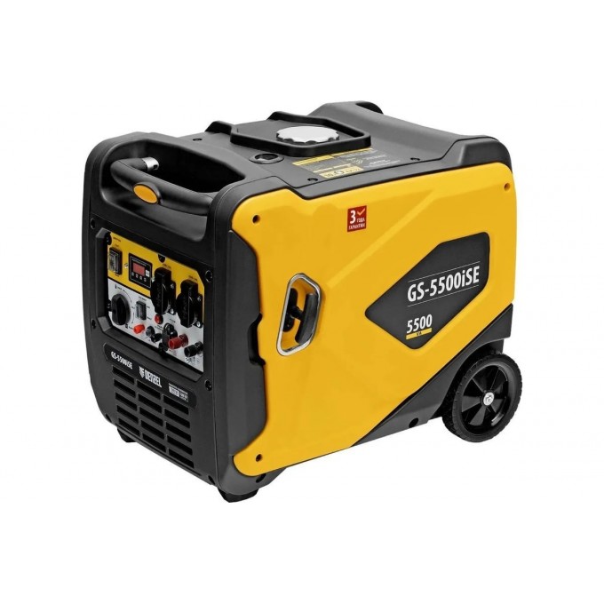 Генератор инверторный DENZEL GS-5500iSE, 5,5 кВт, 230 В, закрытый корпус,электростартер 10752148