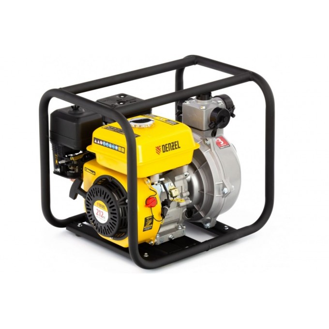 Мотопомпа бензиновая высоконапорная DENZEL PX-50H, 7 л.с., 2", 600 л/мин, глубина 8 м,напор 65 м 10535382